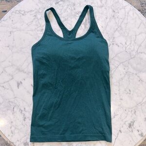 Lululemon Ebb to Street Tank Top Green size 6